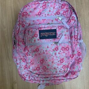 Jansport Pink Floral Kids Backpack